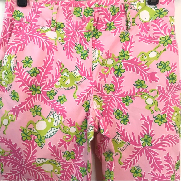 Lily Pulitzer Printed Monkey Palm Floral Pants - 4 - Picture 3 of 8
